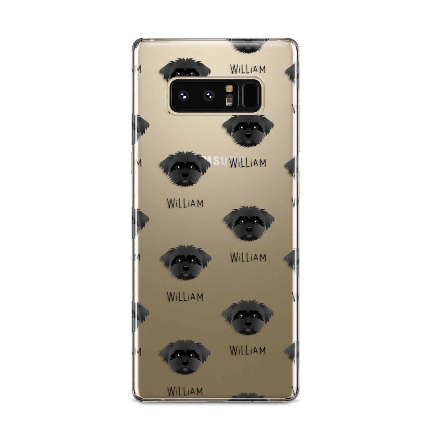 Peek a poo Icon with Name Samsung Galaxy S8 Case