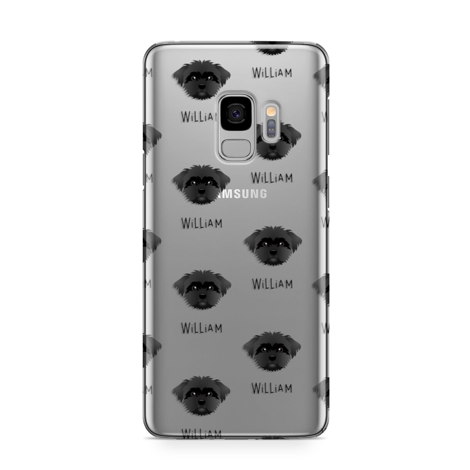 Peek a poo Icon with Name Samsung Galaxy S9 Case