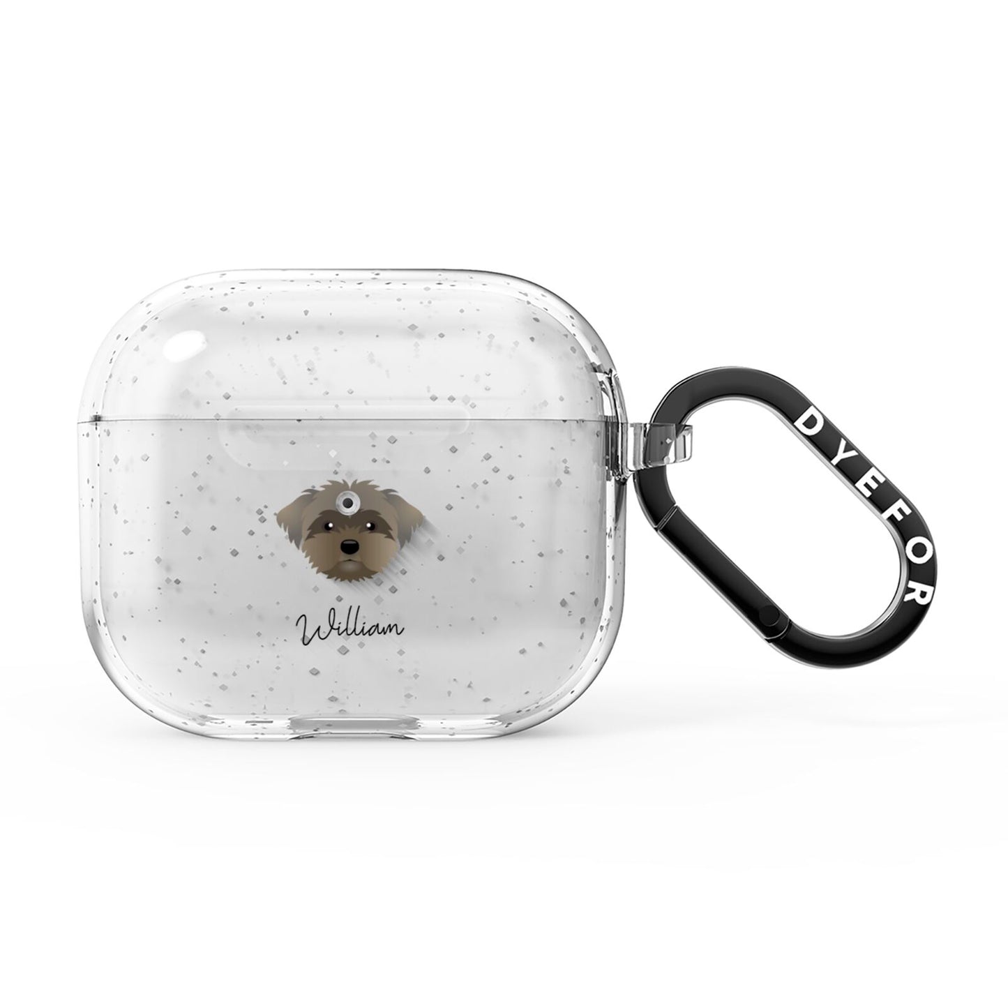 Peek a poo Personalised AirPods Glitter Case 3rd Gen