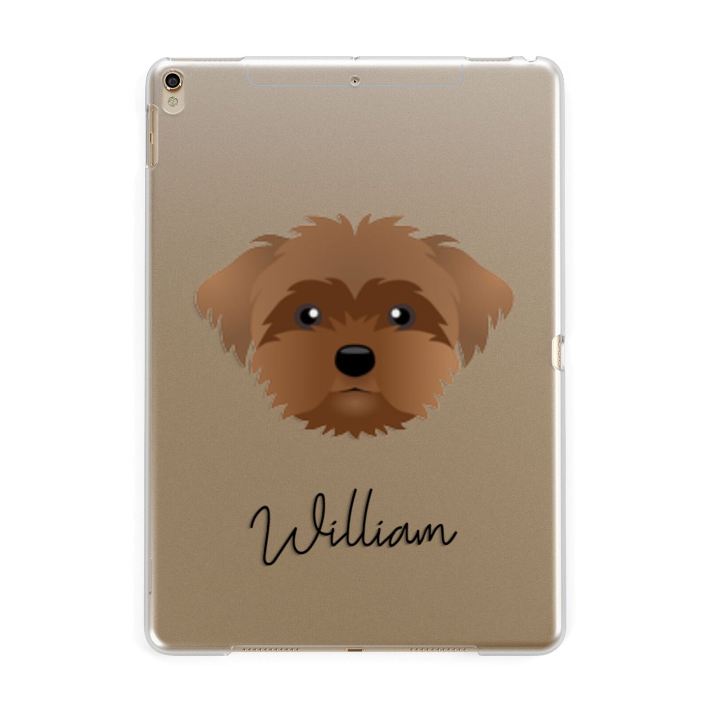 Peek a poo Personalised Apple iPad Gold Case