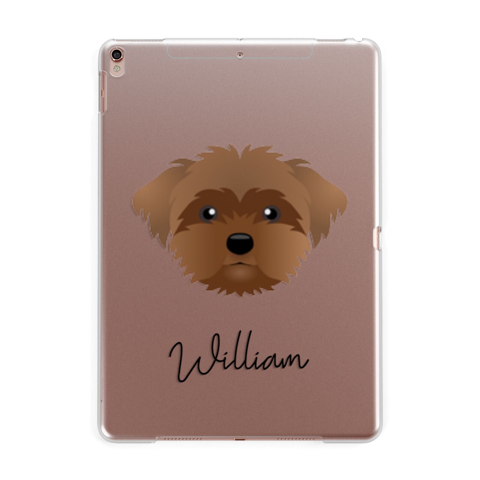 Peek a poo Personalised Apple iPad Rose Gold Case