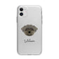 Peek a poo Personalised Apple iPhone 11 in White with Bumper Case