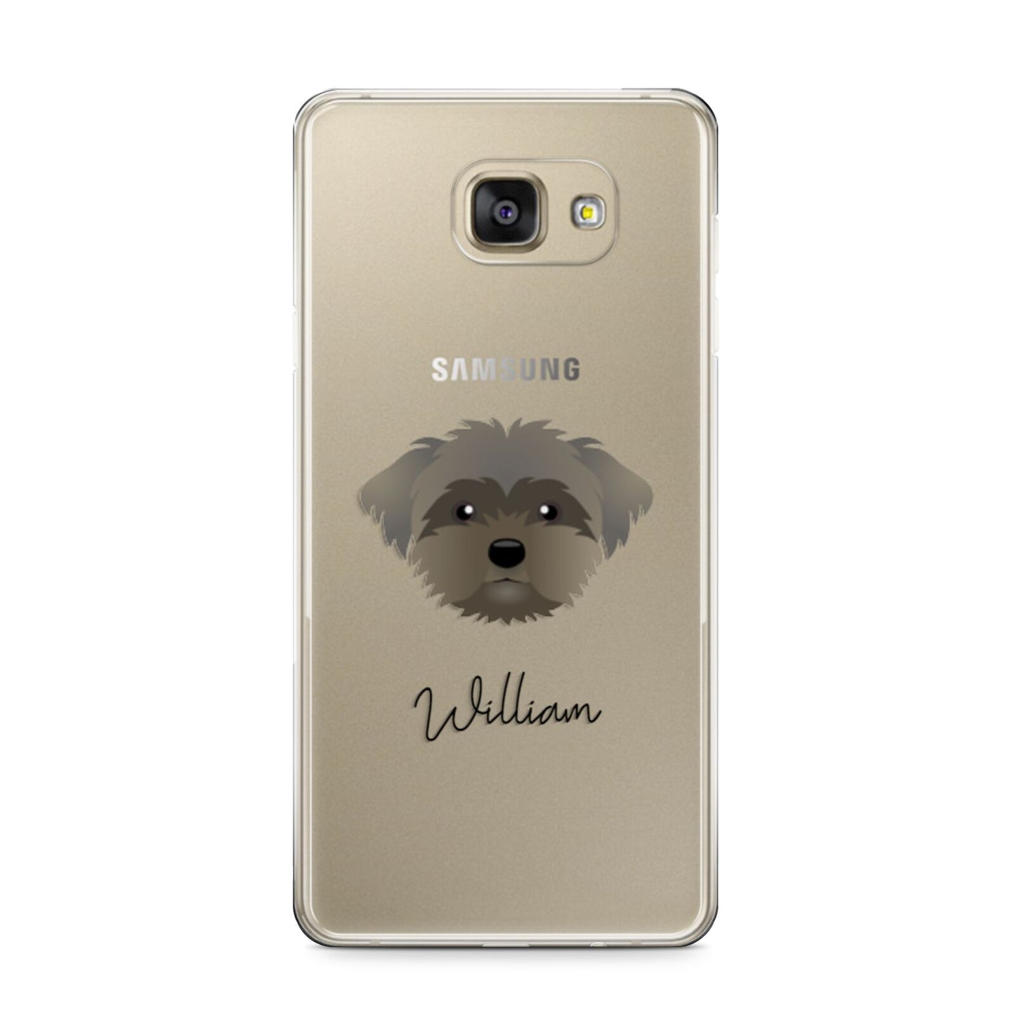 Peek a poo Personalised Samsung Galaxy A9 2016 Case on gold phone