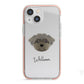Peek a poo Personalised iPhone 13 Mini TPU Impact Case with Pink Edges