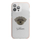 Peek a poo Personalised iPhone 13 Pro Max TPU Impact Case with Pink Edges