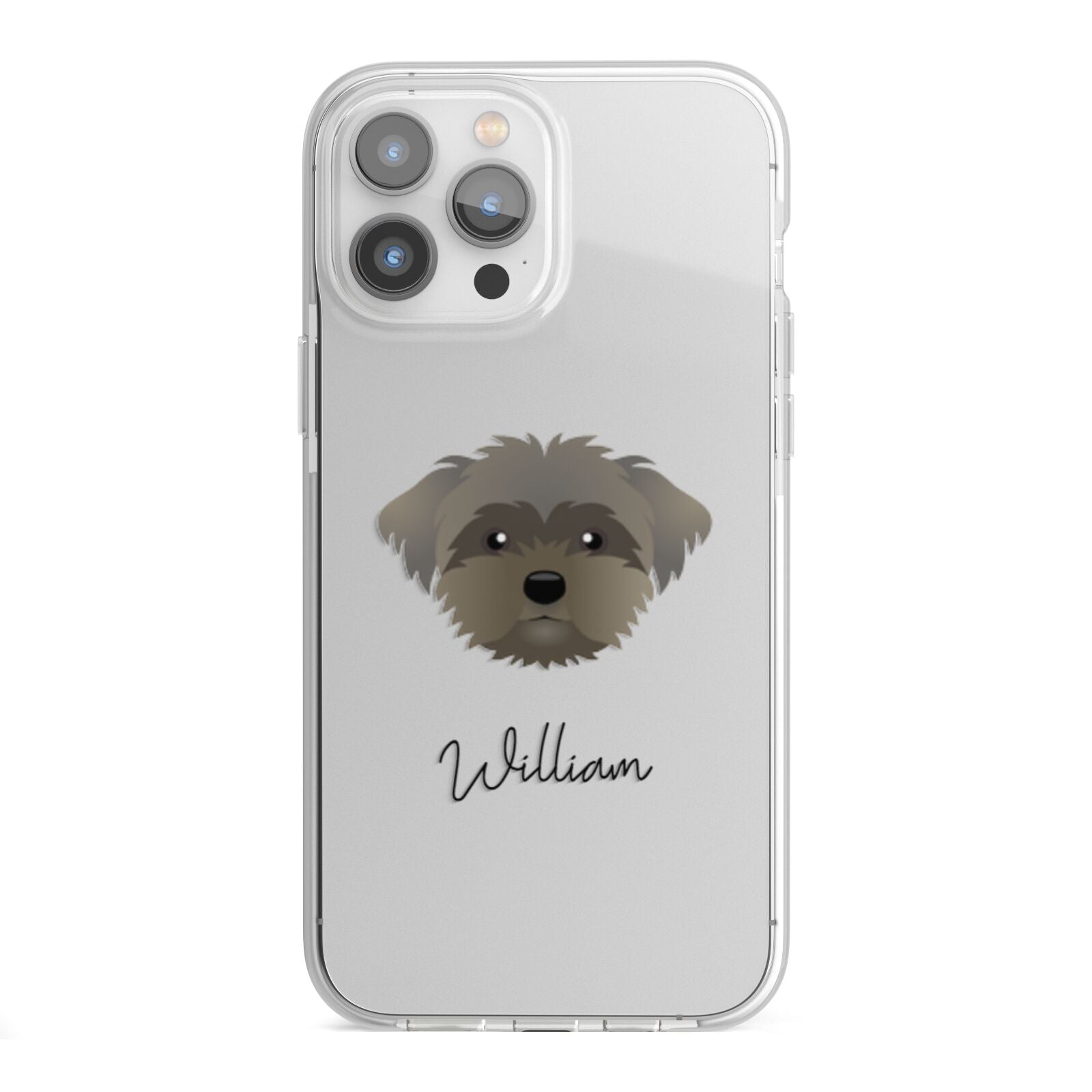 Peek a poo Personalised iPhone 13 Pro Max TPU Impact Case with White Edges