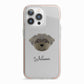 Peek a poo Personalised iPhone 13 Pro TPU Impact Case with Pink Edges