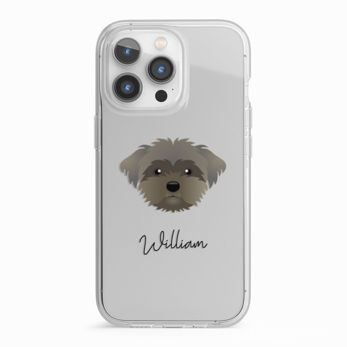 Peek a poo Personalised iPhone 13 Pro TPU Impact Case with White Edges