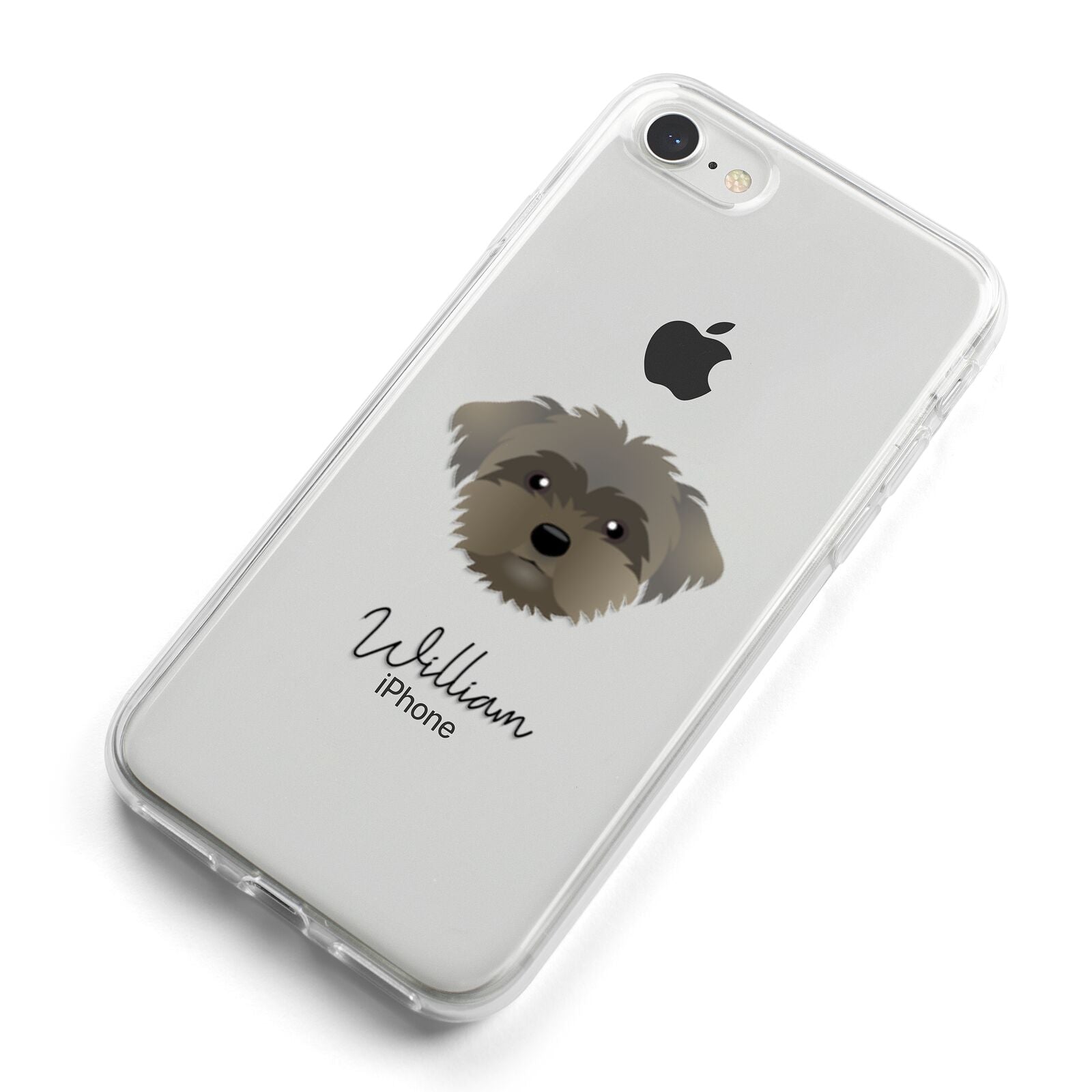 Peek a poo Personalised iPhone 8 Bumper Case on Silver iPhone Alternative Image