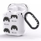 Pekingese Icon with Name AirPods Clear Case Side Image