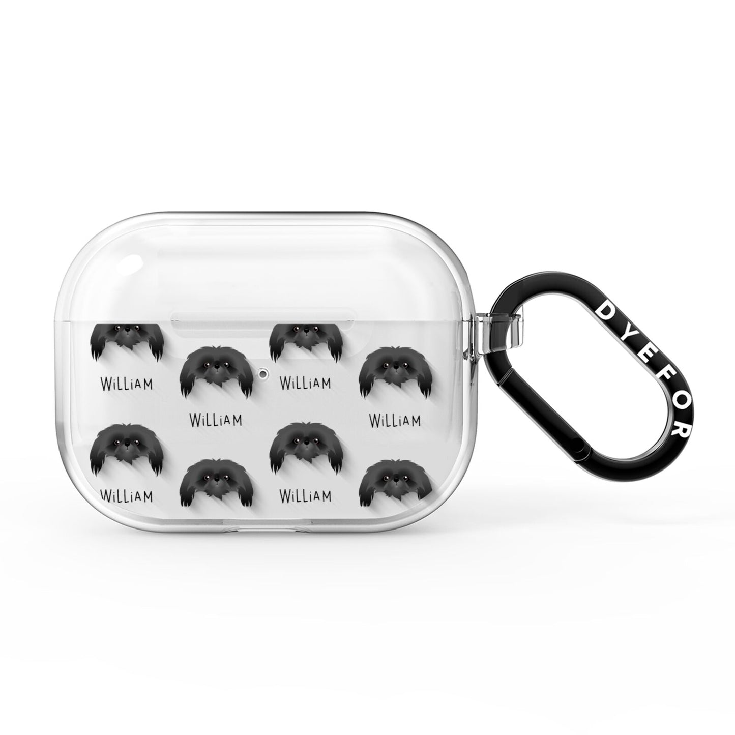 Pekingese Icon with Name AirPods Pro Clear Case