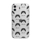 Pekingese Icon with Name Apple iPhone 11 in White with Bumper Case