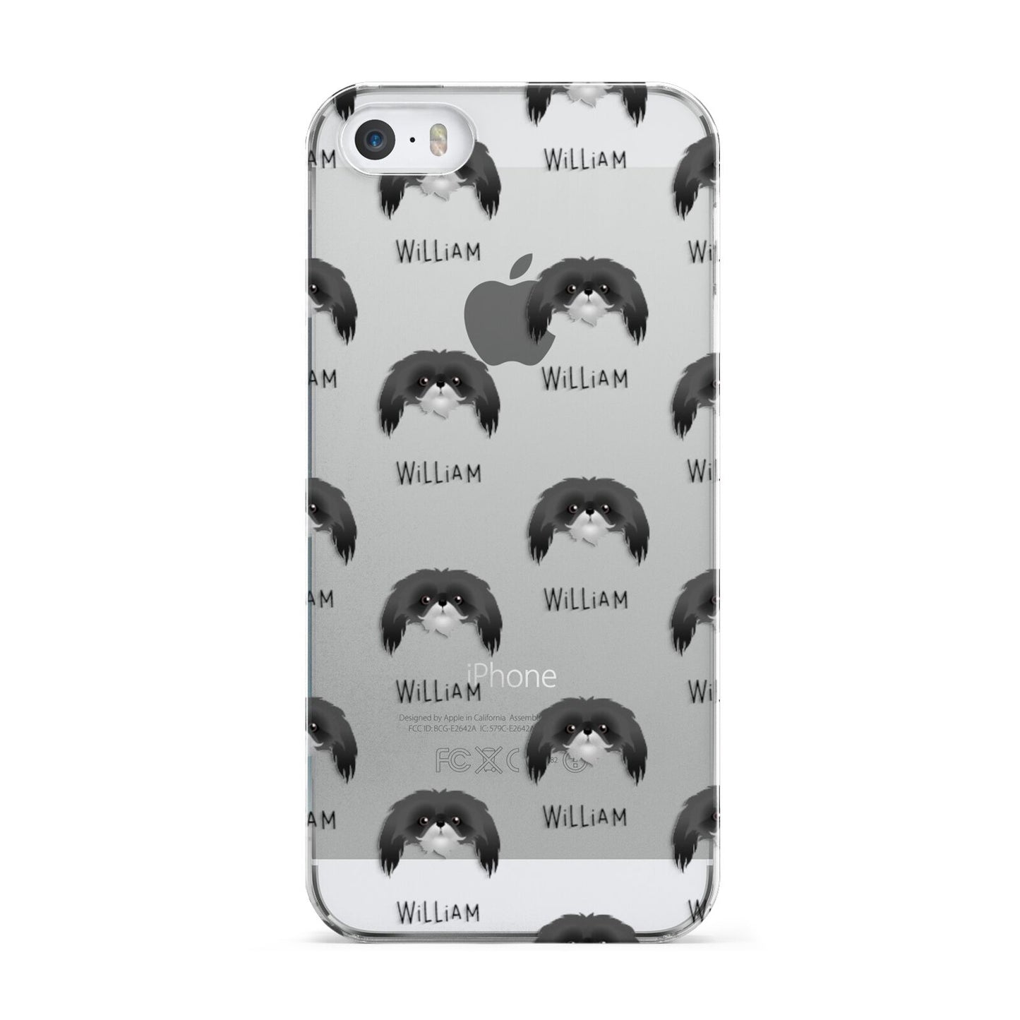 Pekingese Icon with Name Apple iPhone 5 Case