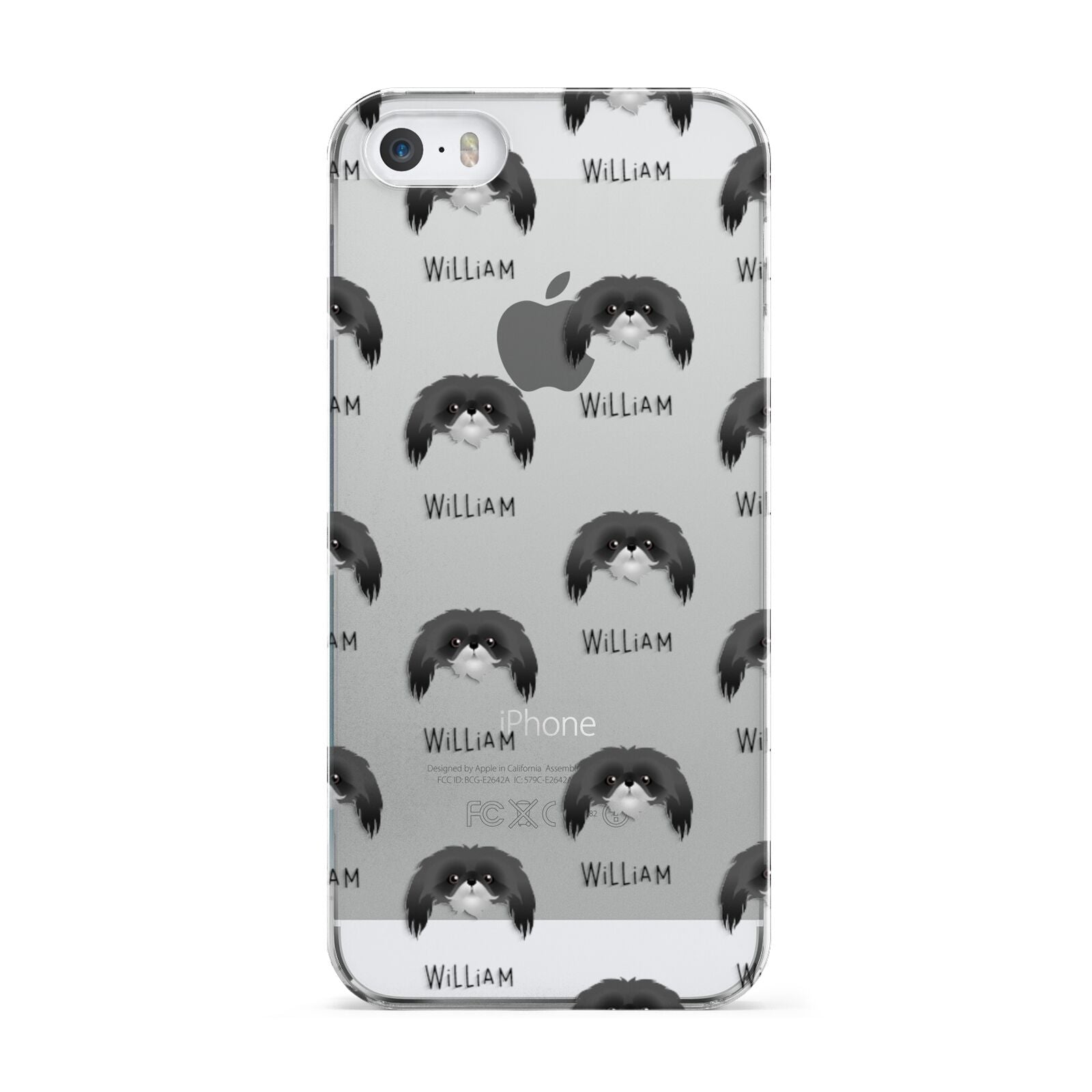 Pekingese Icon with Name Apple iPhone 5 Case
