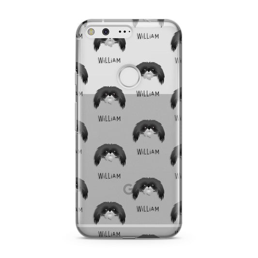 Pekingese Icon with Name Google Pixel Case