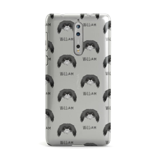Pekingese Icon with Name Nokia Case