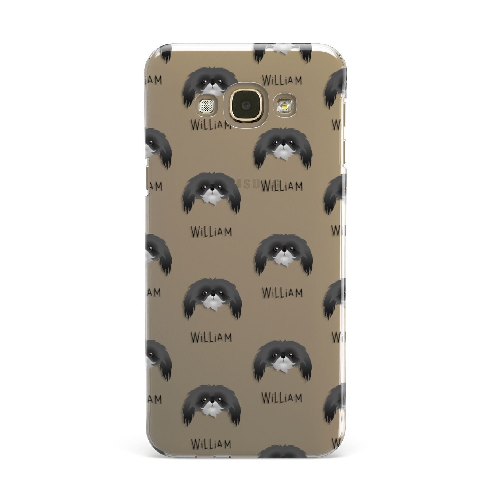 Pekingese Icon with Name Samsung Galaxy A8 Case