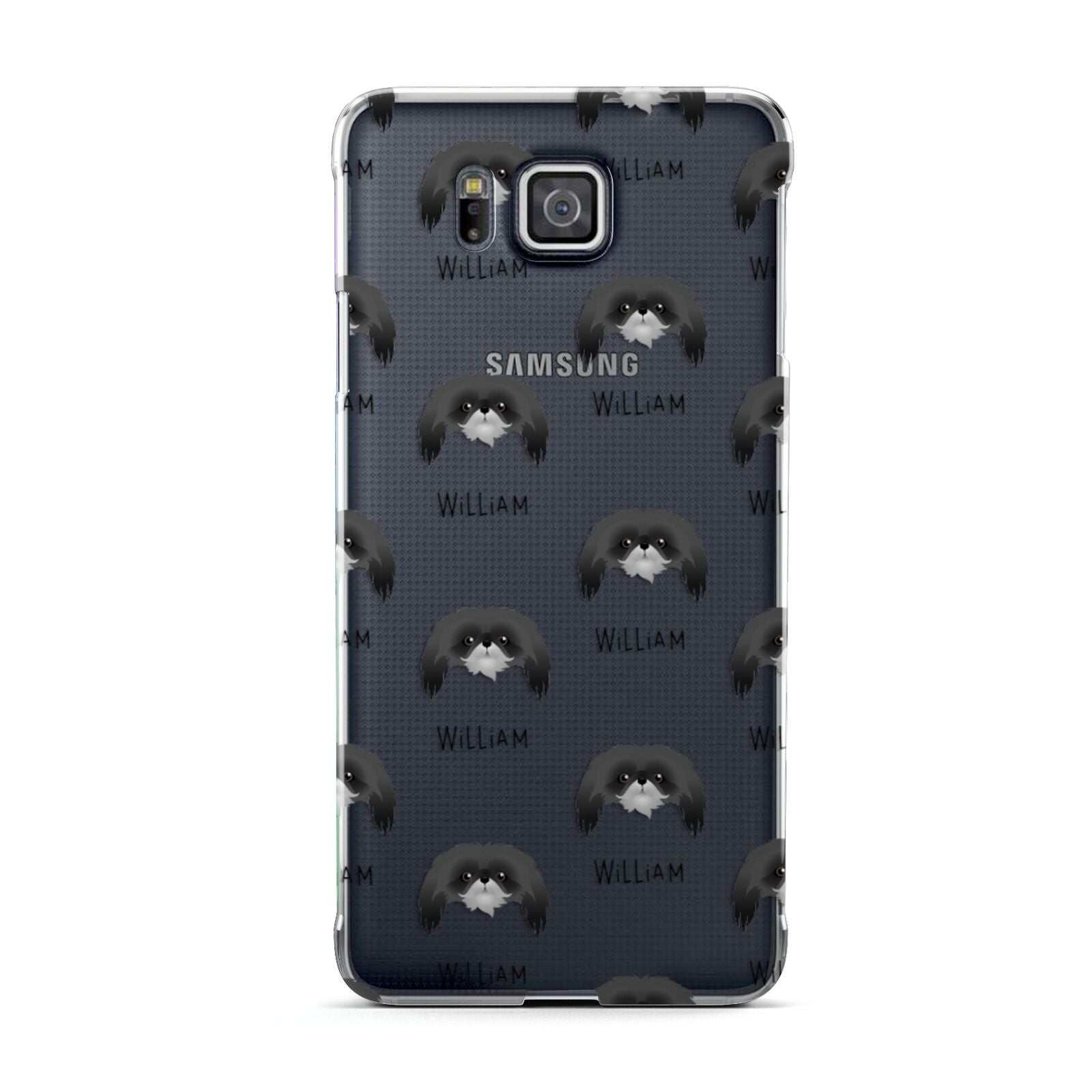 Pekingese Icon with Name Samsung Galaxy Alpha Case