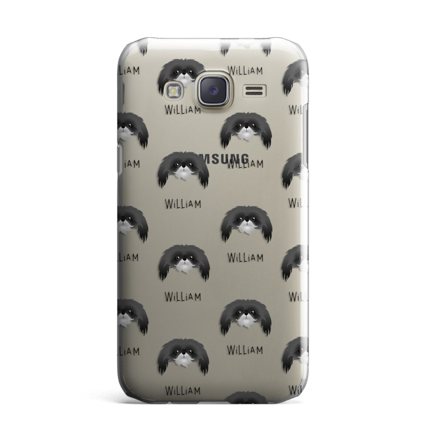 Pekingese Icon with Name Samsung Galaxy J7 Case
