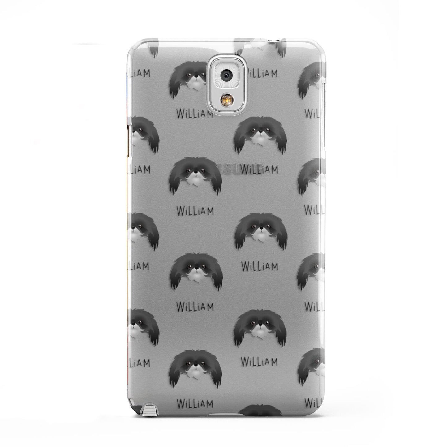 Pekingese Icon with Name Samsung Galaxy Note 3 Case