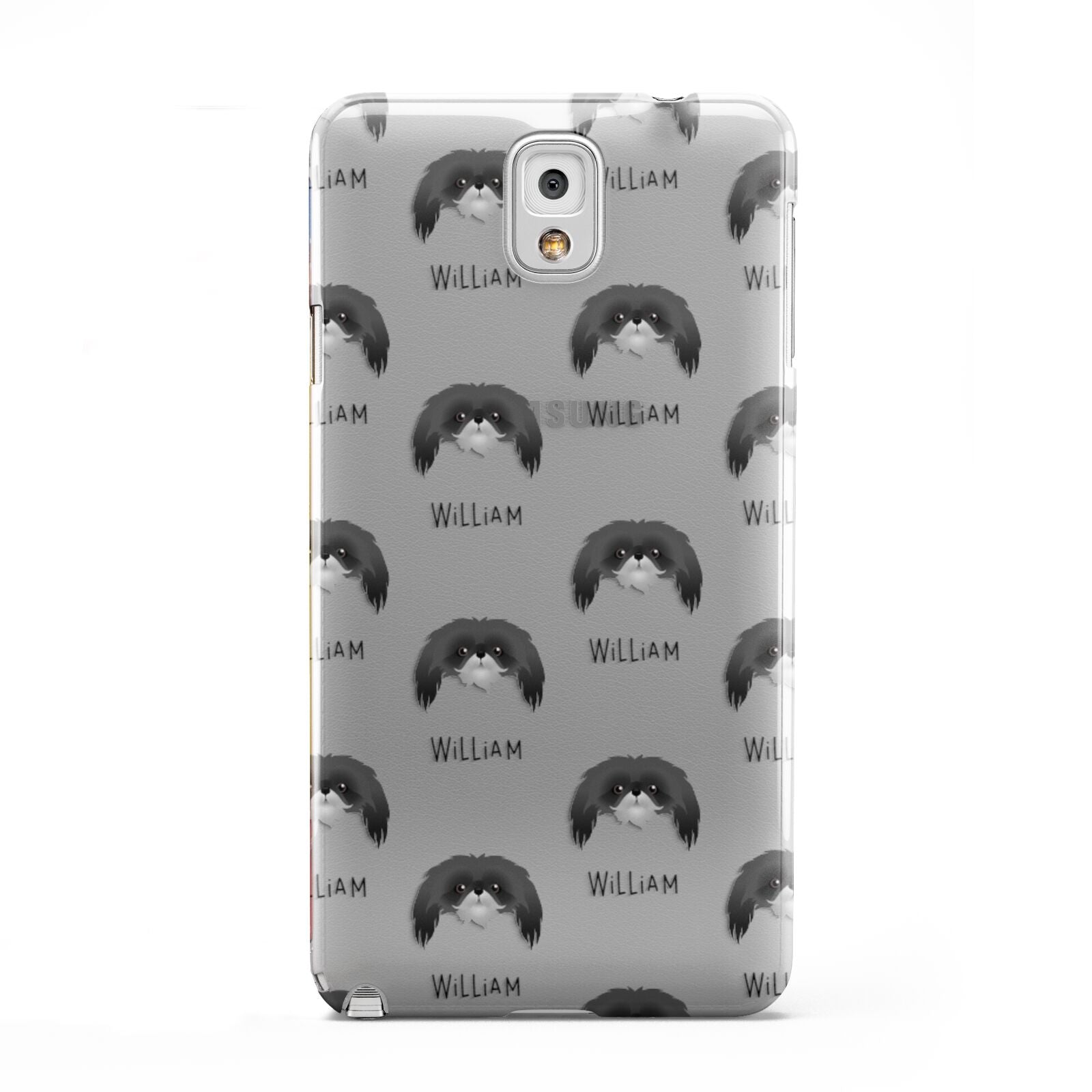 Pekingese Icon with Name Samsung Galaxy Note 3 Case