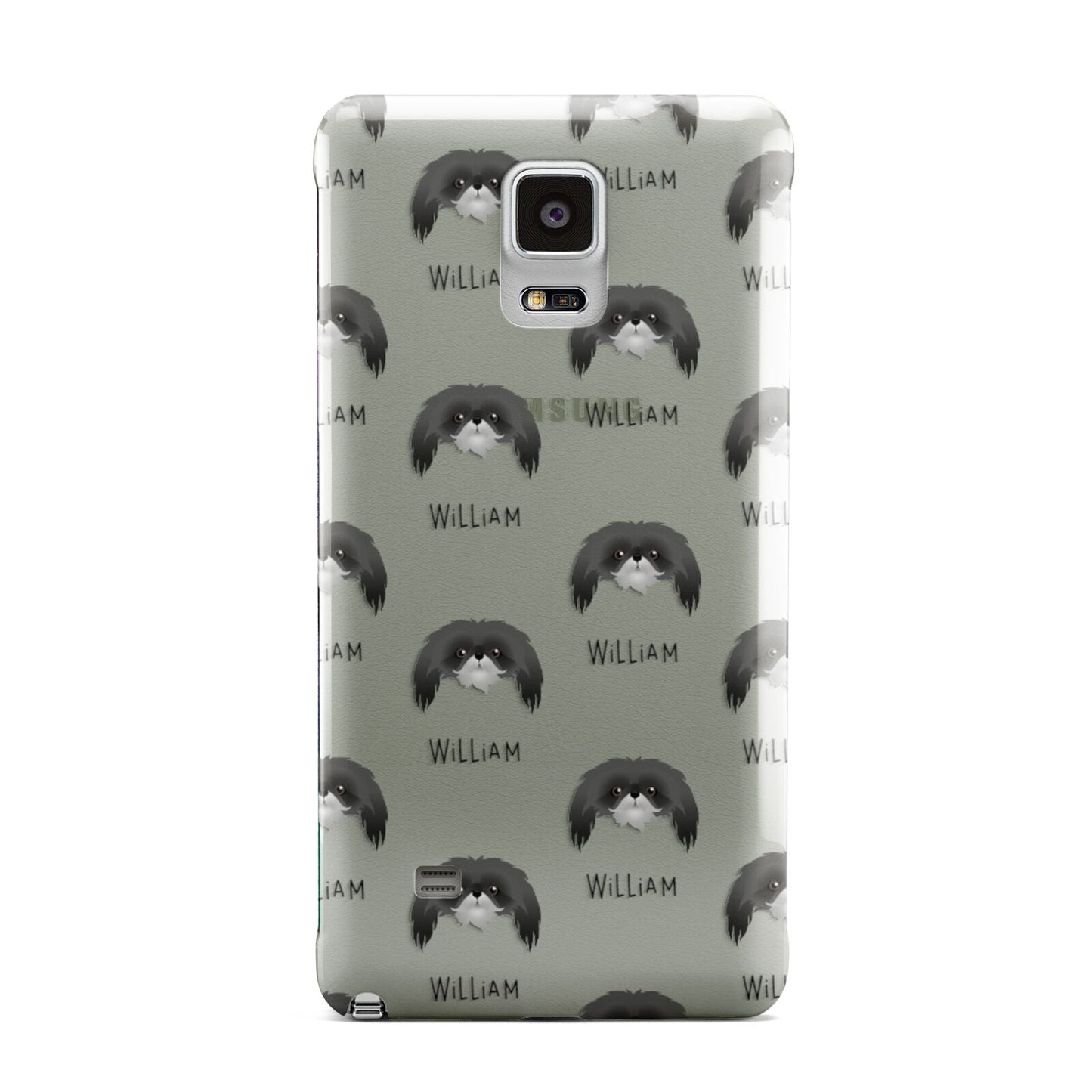 Pekingese Icon with Name Samsung Galaxy Note 4 Case