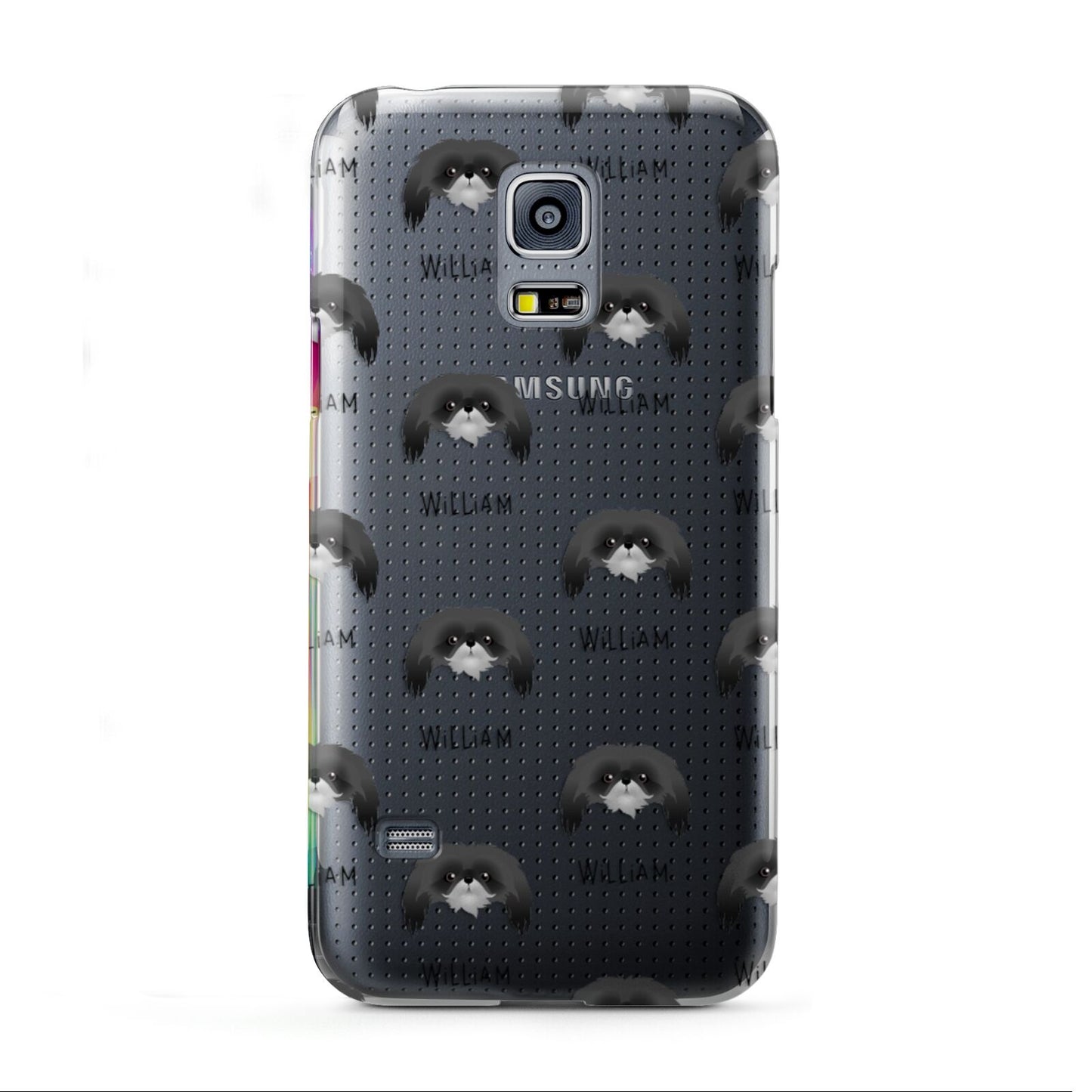 Pekingese Icon with Name Samsung Galaxy S5 Mini Case