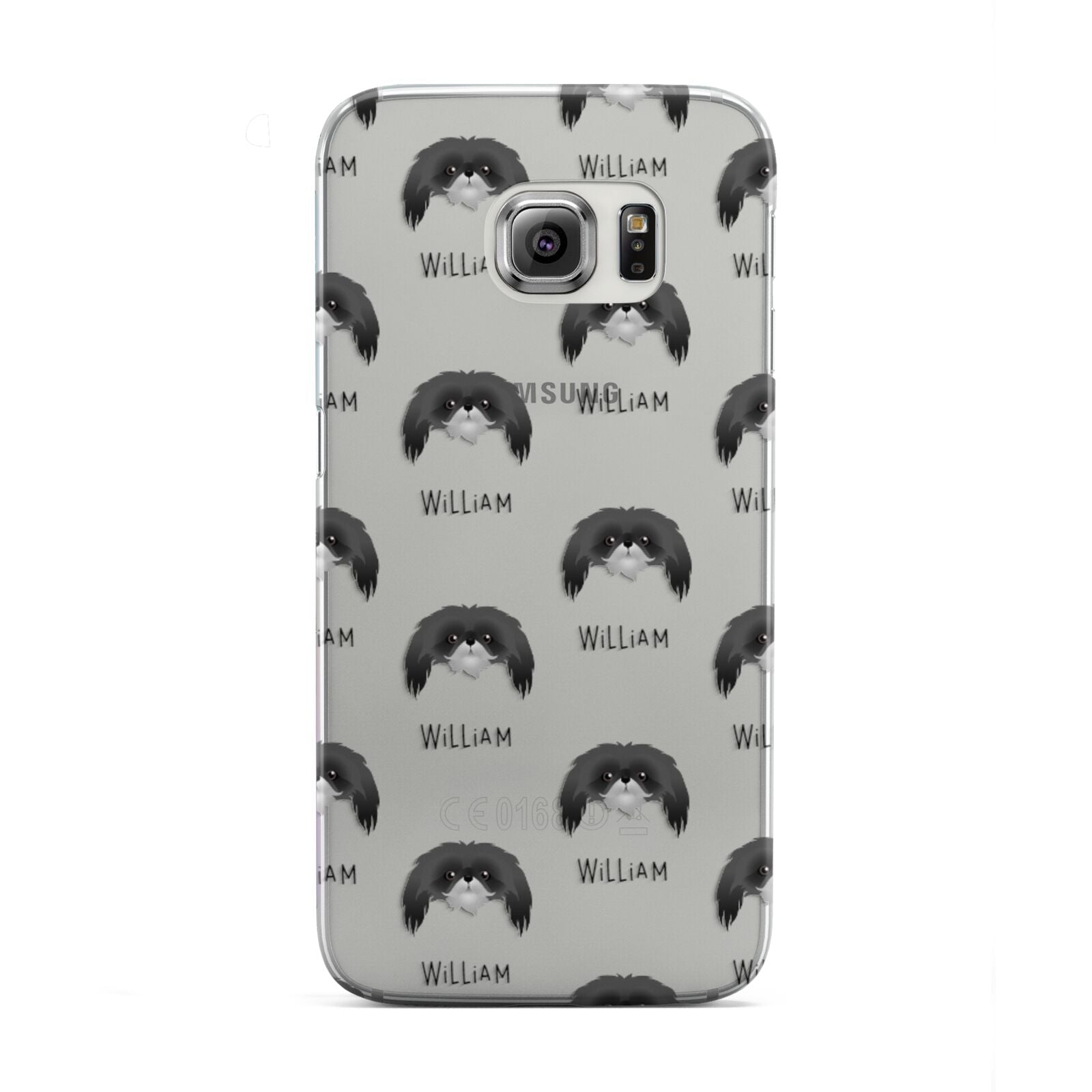 Pekingese Icon with Name Samsung Galaxy S6 Edge Case