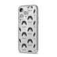 Pekingese Icon with Name iPhone 14 Pro Max Glitter Tough Case Silver Angled Image