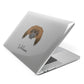 Pekingese Personalised Apple MacBook Case Side View