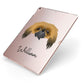 Pekingese Personalised Apple iPad Case on Rose Gold iPad Side View