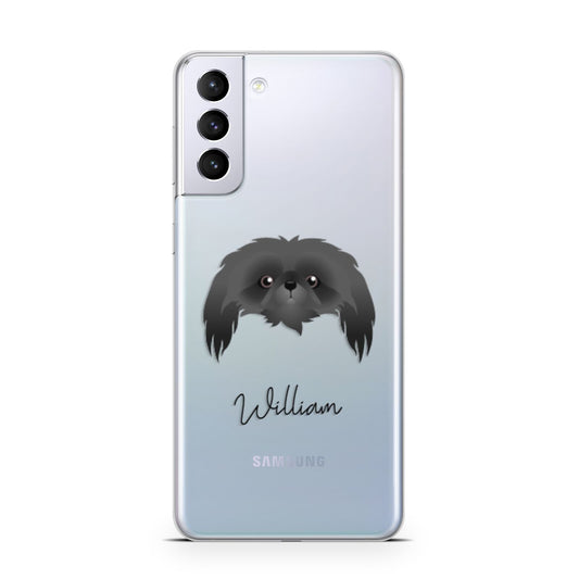 Pekingese Personalised Samsung S21 Plus Phone Case