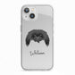 Pekingese Personalised iPhone 13 TPU Impact Case with White Edges