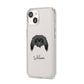 Pekingese Personalised iPhone 14 Clear Tough Case Starlight Angled Image