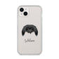 Pekingese Personalised iPhone 14 Plus Clear Tough Case Starlight