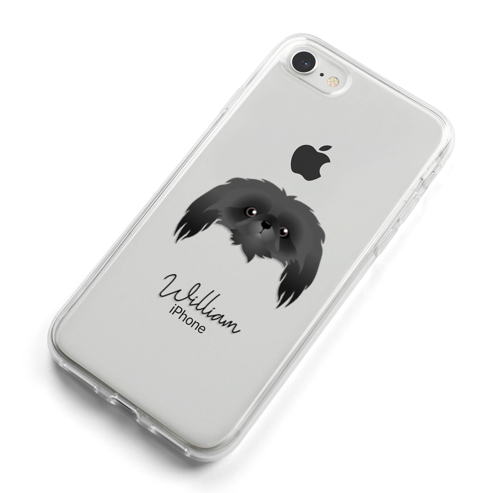 Pekingese Personalised iPhone 8 Bumper Case on Silver iPhone Alternative Image