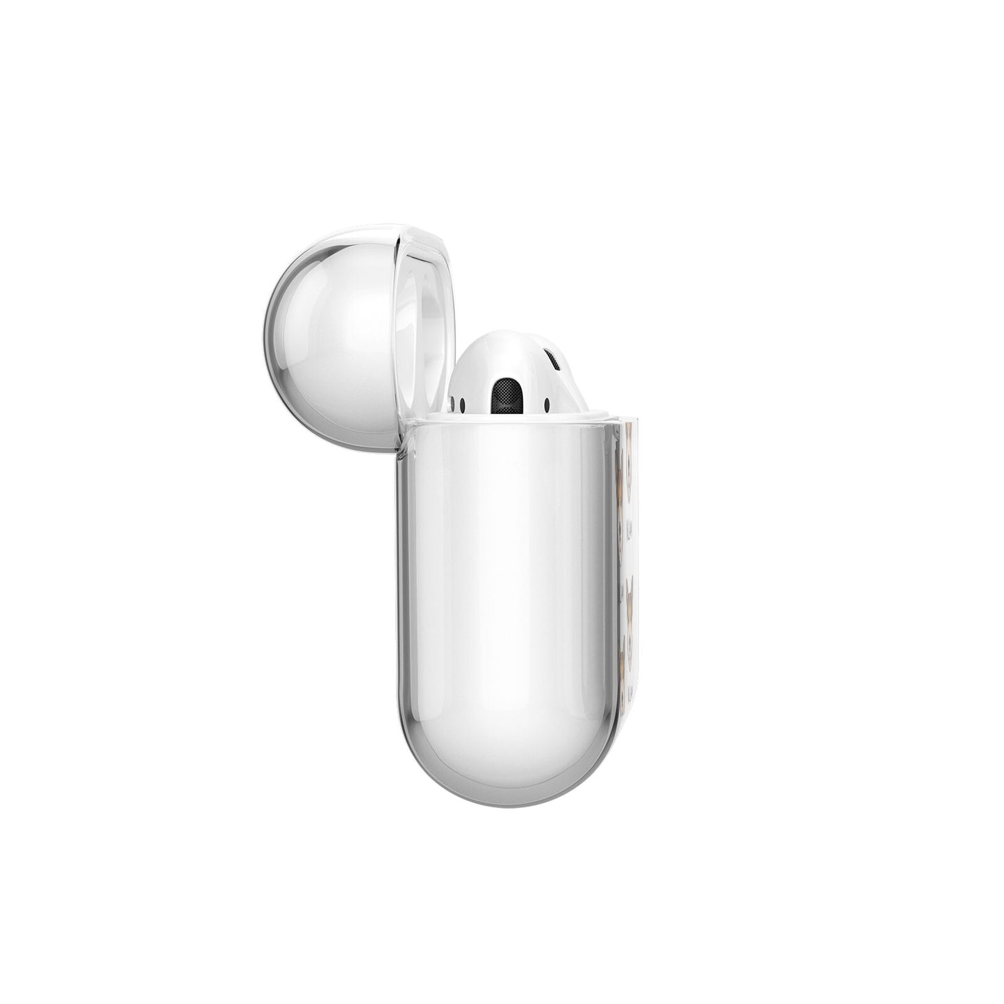 Pembroke Welsh Corgi Icon with Name AirPods Case Side Angle