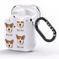 Pembroke Welsh Corgi Icon with Name AirPods Clear Case Side Image