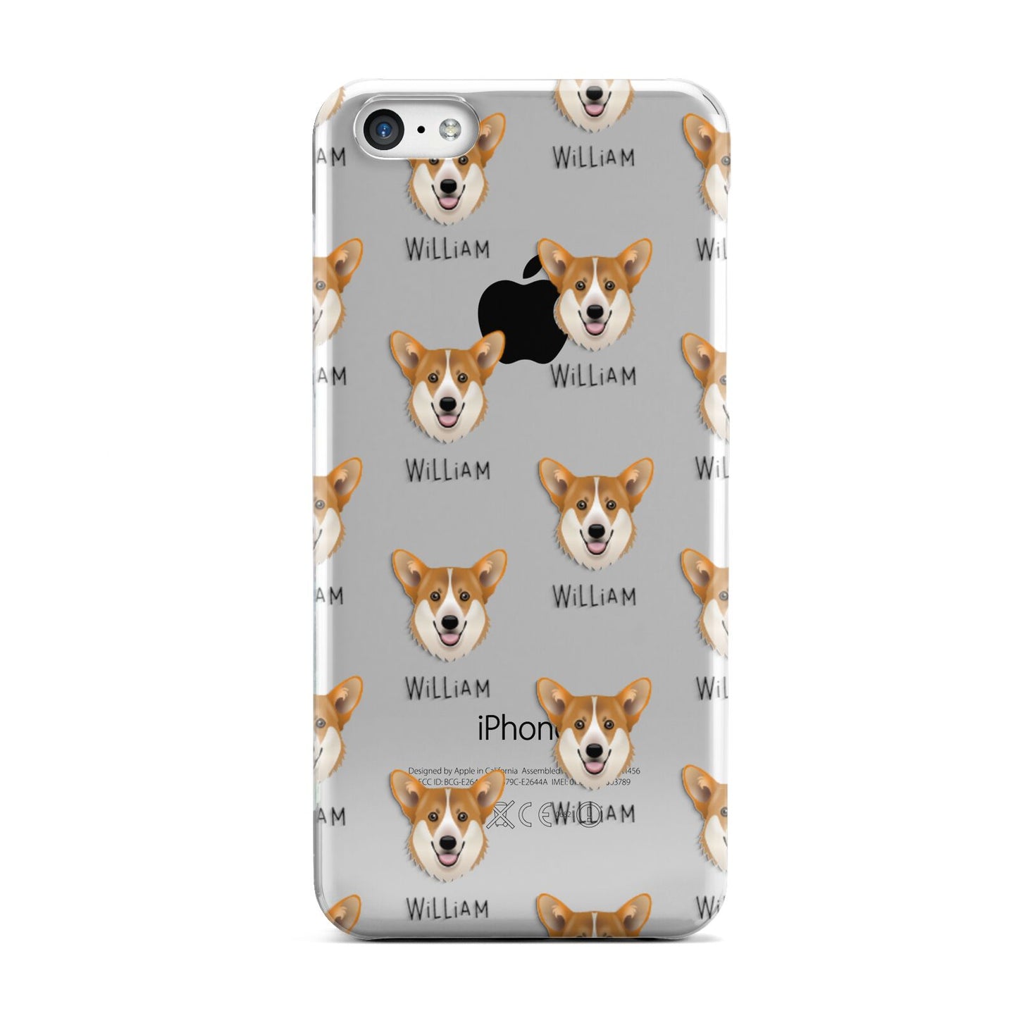 Pembroke Welsh Corgi Icon with Name Apple iPhone 5c Case
