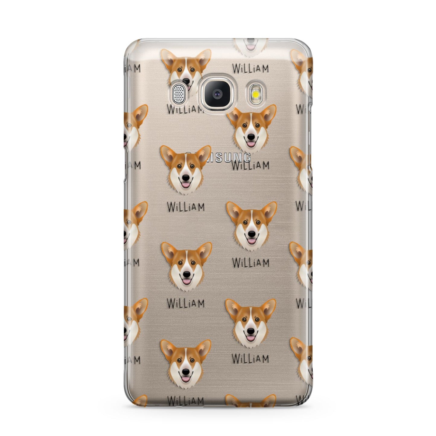 Pembroke Welsh Corgi Icon with Name Samsung Galaxy J5 2016 Case