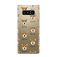 Pembroke Welsh Corgi Icon with Name Samsung Galaxy Note 8 Case