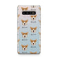 Pembroke Welsh Corgi Icon with Name Samsung Galaxy S10 Plus Case