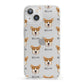 Pembroke Welsh Corgi Icon with Name iPhone 13 Clear Bumper Case