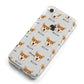 Pembroke Welsh Corgi Icon with Name iPhone 8 Bumper Case on Silver iPhone Alternative Image