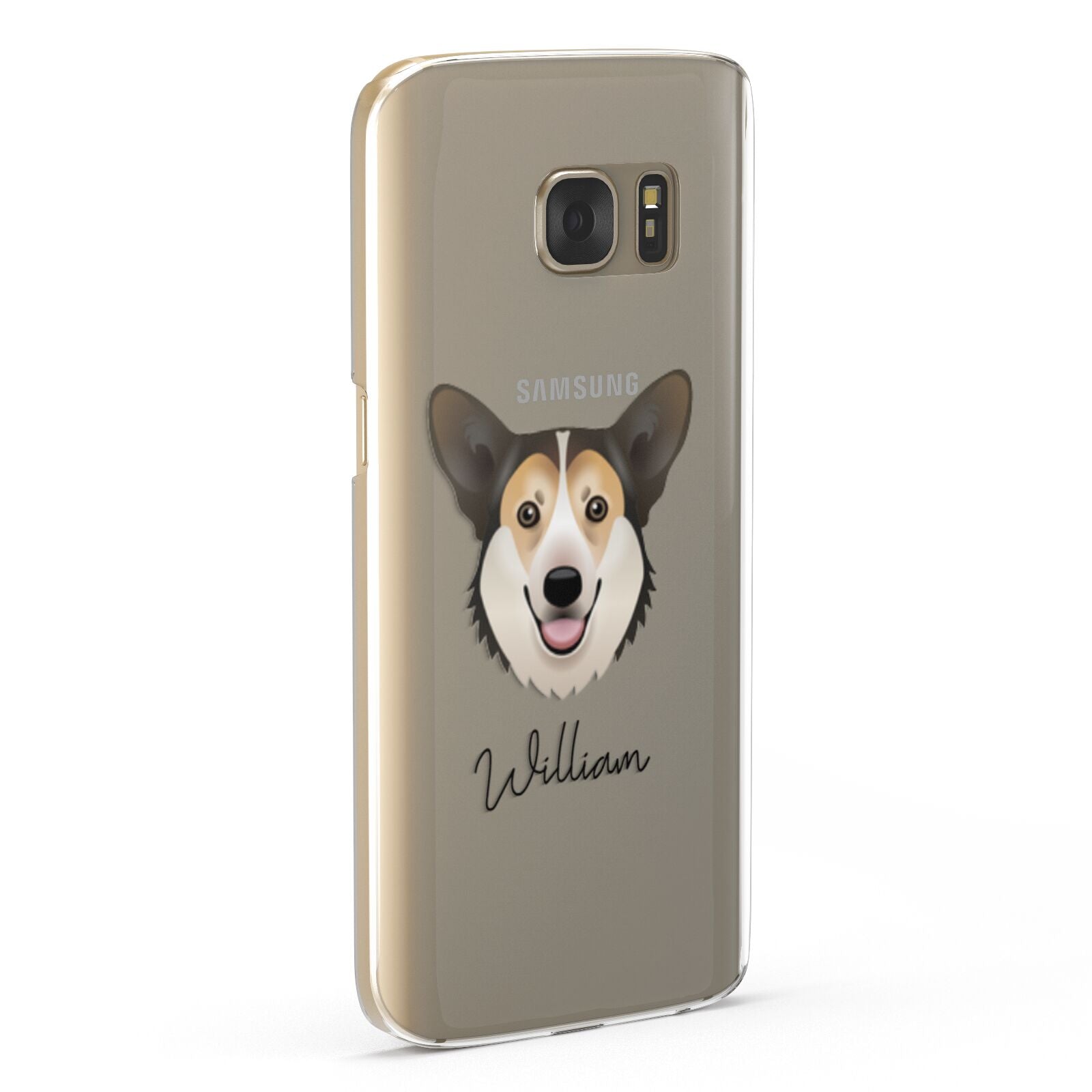 Pembroke Welsh Corgi Personalised Samsung Galaxy Case Fourty Five Degrees