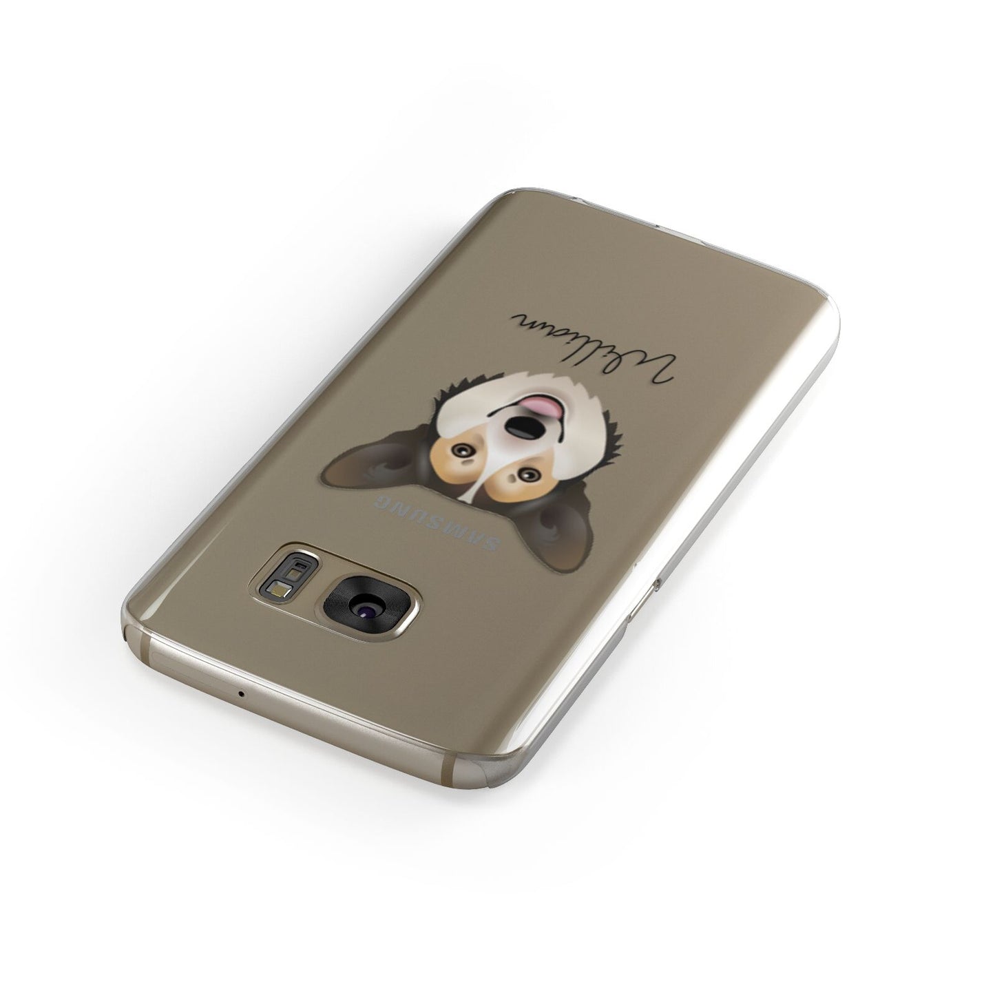 Pembroke Welsh Corgi Personalised Samsung Galaxy Case Front Close Up