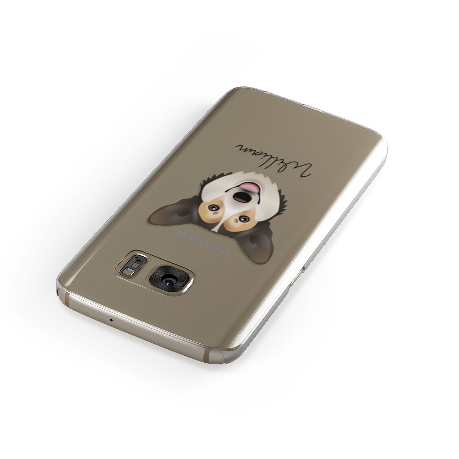 Pembroke Welsh Corgi Personalised Samsung Galaxy Case Front Close Up