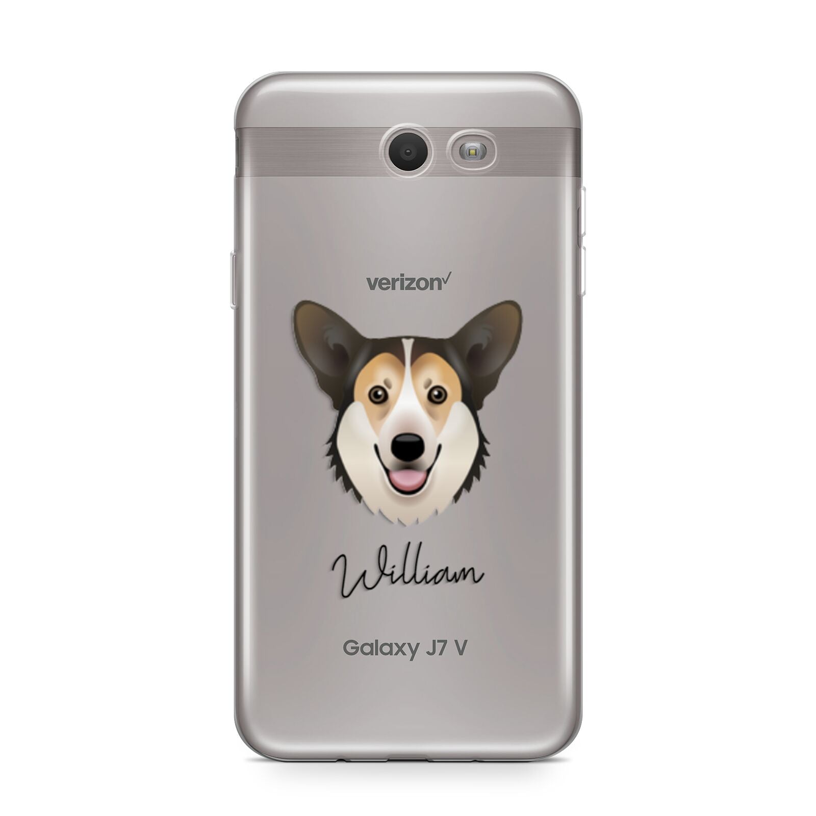Pembroke Welsh Corgi Personalised Samsung Galaxy J7 2017 Case