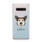 Pembroke Welsh Corgi Personalised Samsung Galaxy S10 Plus Case