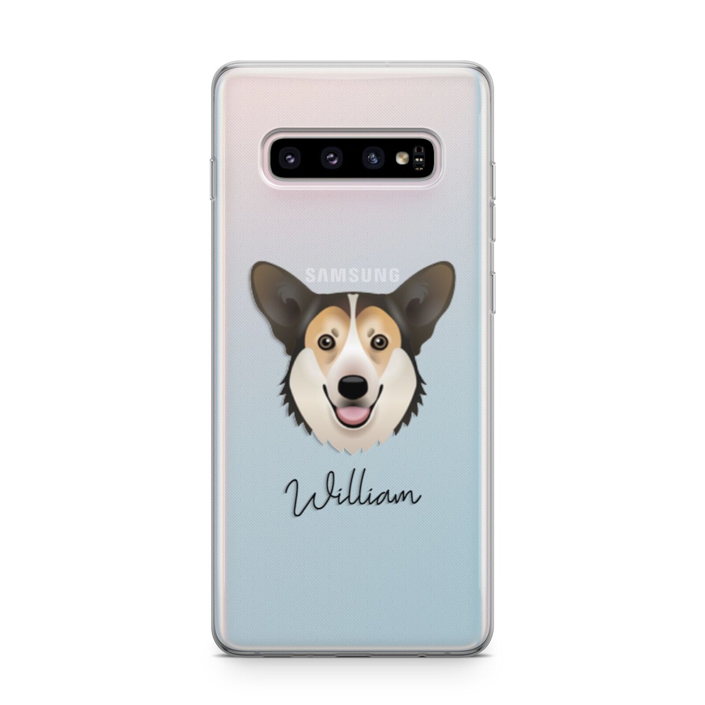 Pembroke Welsh Corgi Personalised Samsung Galaxy S10 Plus Case